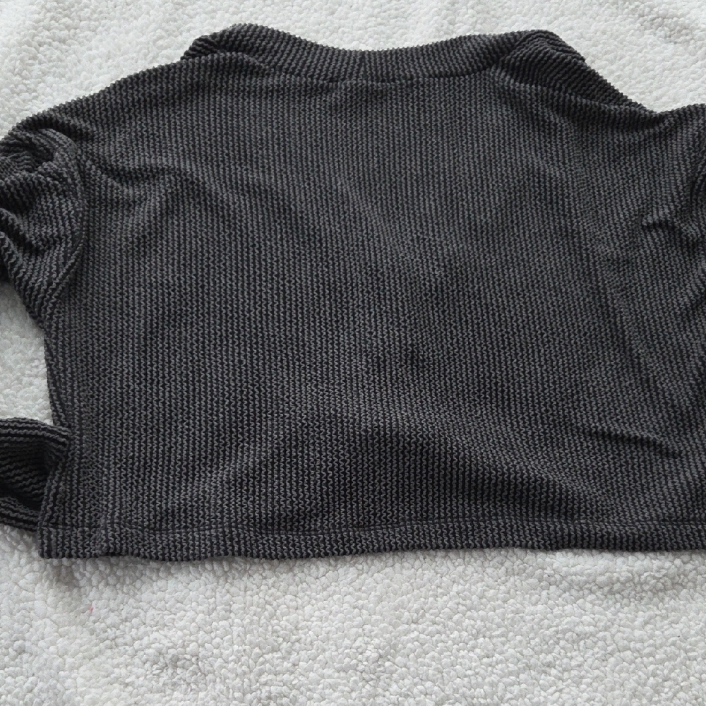 Altar'd State Small Cropped Cardigan Black Button-Up Women's Oversized  Sweater - Picture 9 of 9